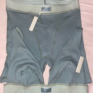 Skims Cotton Rib Boxer & Wireless Plunge Bralette